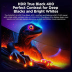 KOORUI S4941XO 49" OLED Gaming Monitor, 5120x1440 240Hz, 0.03ms GTG, FreeSync Premium AMD Adaptive Sync, HDR True Black 400, 98% DCI-P3, QD OLED, 1500000:1, Black