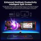 KOORUI S4941XO 49" OLED Gaming Monitor, 5120x1440 240Hz, 0.03ms GTG, FreeSync Premium AMD Adaptive Sync, HDR True Black 400, 98% DCI-P3, QD OLED, 1500000:1, Black