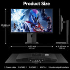 KOORUI S2721XO 27 Inch Gaming Monitor, 240Hz QD-OLED QHD 1440P, 0.03ms, HDR 400, Adaptive Sync, VESA Mountable, HDMI and DP