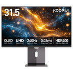 KOORUI S3241XO 32 Inch 4K OLED Gaming Monitor, UHD 240Hz 0.03ms, HDR True Black 400, Adaptive Sync, 99% DCI-P3, HDMI 2.1 And DP 1.4, USB Type-C
