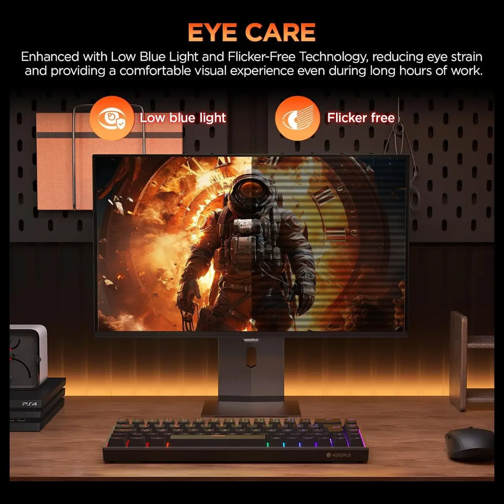 KOORUI S3241XO 32 Inch 4K OLED Gaming Monitor, UHD 240Hz 0.03ms, HDR True Black 400, Adaptive Sync, 99% DCI-P3, HDMI 2.1 And DP 1.4, USB Type-C