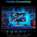 KTC M27T6 27 Inch QHD Mini LED Gaming Monitor, 2560x1440, 180Hz, 1ms, VESA DisplayHDR 1400, 148% sRGB, Fast IPS, FreeSync and G-Sync Compatible, DP1.4, 2x HDMI2.0, USB, VESA, White