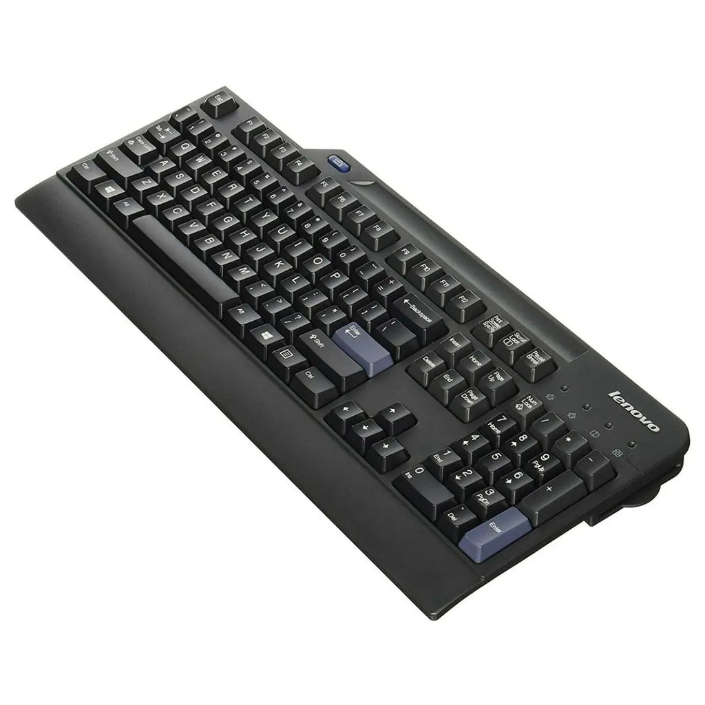 Lenovo USB Smartcard Keyboard KUS0866, 104-Key Full-Size QWERTZ Layout, Integrated Smart Card Reader ISO 7816 T=0 T=1, USB Connector, Business Black
