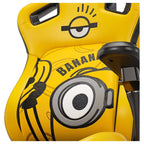AndaSeat Kaiser 4 XL Minions Stuart Premium PVC Leather Gaming Chair, 6D Armrest, 24 Degree Pop-Out Lumbar With Any-Angle Lock, Magnetic Memory-Foam Head Pillow With Cooling Layer, Stuart Banana, AD12YDDC-XLL-40-YB-PV