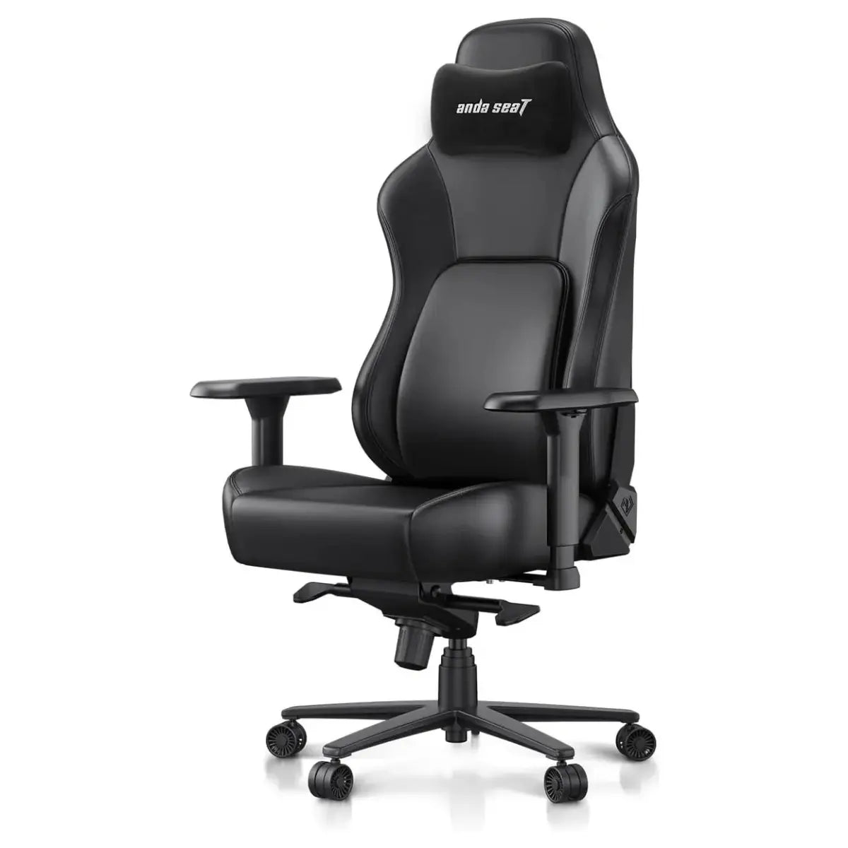 Anda Seat Phantom 4 Pro Office Gaming Chair, Ergonomic Dynamic Lumbar Support, High Back Reclining 90-135 Degrees, Magnetic Head Pillow, 3D 360 Degree Rotating Armrests, Height Adjustable, Black PVC, AD18YSDC-72-BD-PV-B02