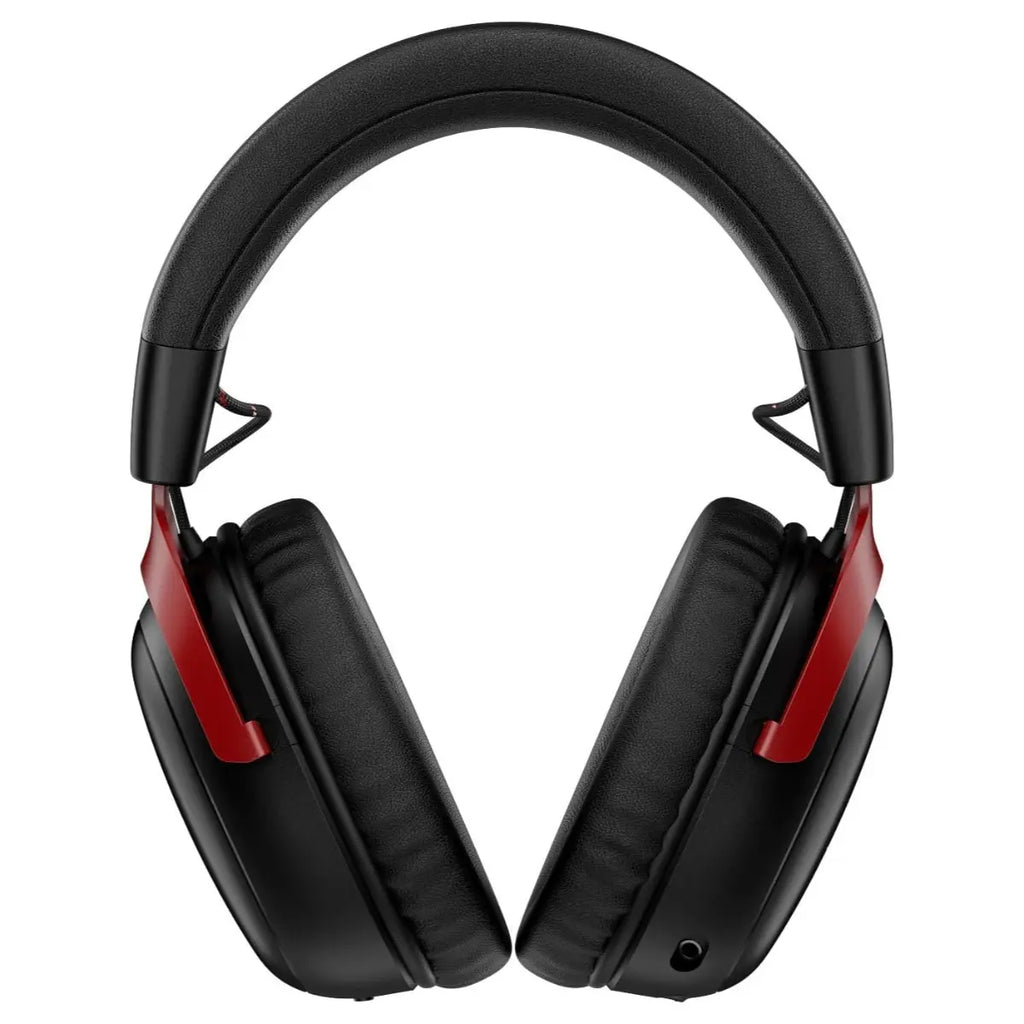 HyperX Cloud III S Wireless Gaming Headset, Up to 120 Hours 2.4GHz and Up to 200 Hours Bluetooth, 53mm Drivers, Detachable 10mm Boom Mic, DTS Headphone:X Spatial Audio, Black-Red, A59Z0AA