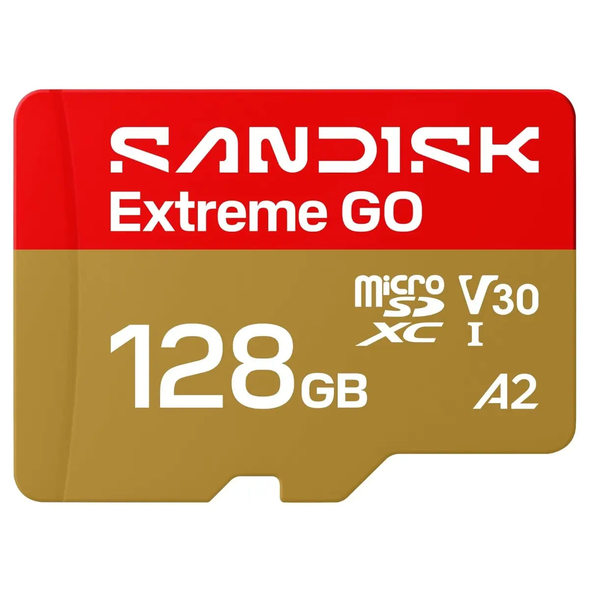 SanDisk Extreme GO microSDXC Card, 128GB, UHS-I, 5K and 4K UHD Video, Up to 240MB/s Read, A2 U3 V30, High-Speed for Android Action Camera and Gaming, SDSQXGN-128G-GN6MN