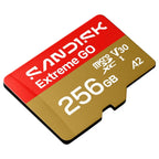 SanDisk Extreme GO microSDXC Card, 256GB, UHS-I, 5K and 4K UHD Video, Up to 240MB/s Read, Up to 160MB/s Write, A2 U3 V30, SDSQXGN-256G-GN6MN