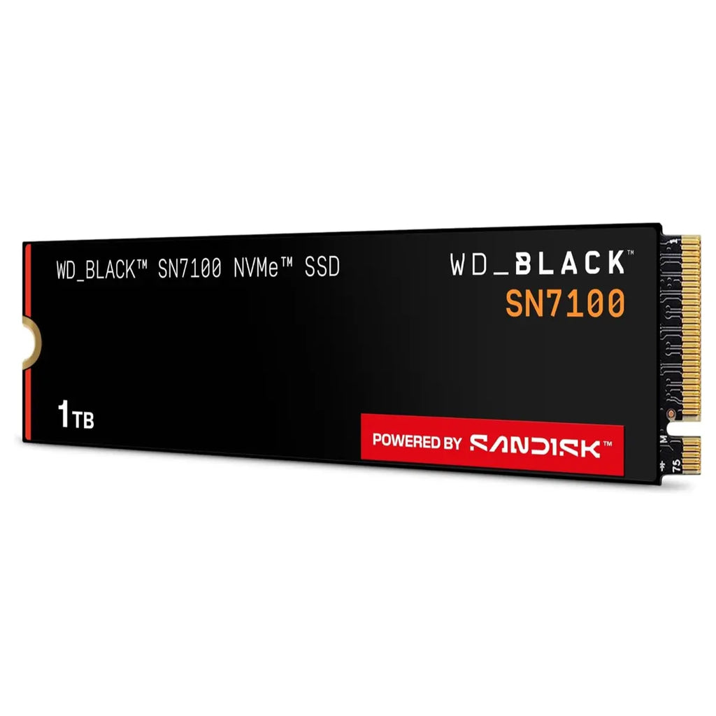 WD Black SN7100 1TB NVMe SSD, PCIe Gen4 M.2 2280, Up to 7,250MB/s Read Speed, Next Gen TLC 3D NAND, WDS100T4X0E (Brand New - Without Warranty)