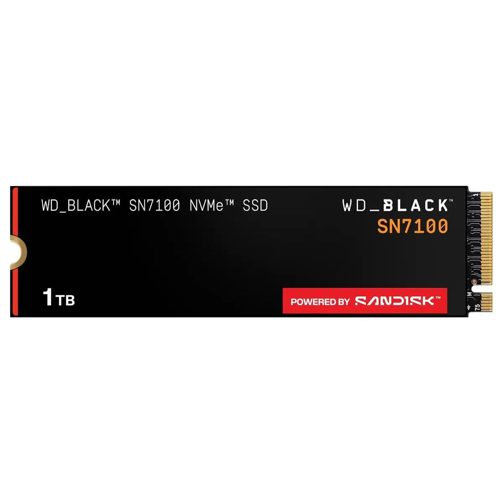 WD Black SN7100 1TB NVMe SSD, PCIe Gen4 M.2 2280, Up to 7,250MB/s Read Speed, Next Gen TLC 3D NAND, WDS100T4X0E (Brand New - Without Warranty)