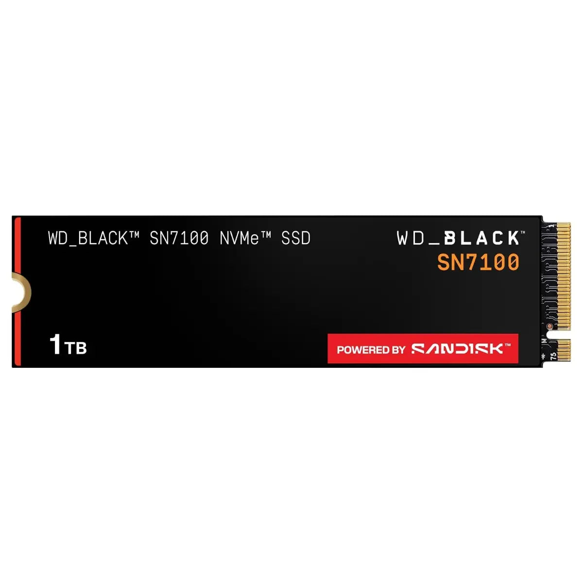 WD Black SN7100 1TB NVMe SSD, PCIe Gen4 M.2 2280, Up to 7,250MB/s Read Speed, Next Gen TLC 3D NAND, WDS100T4X0E (Brand New - Without Warranty)