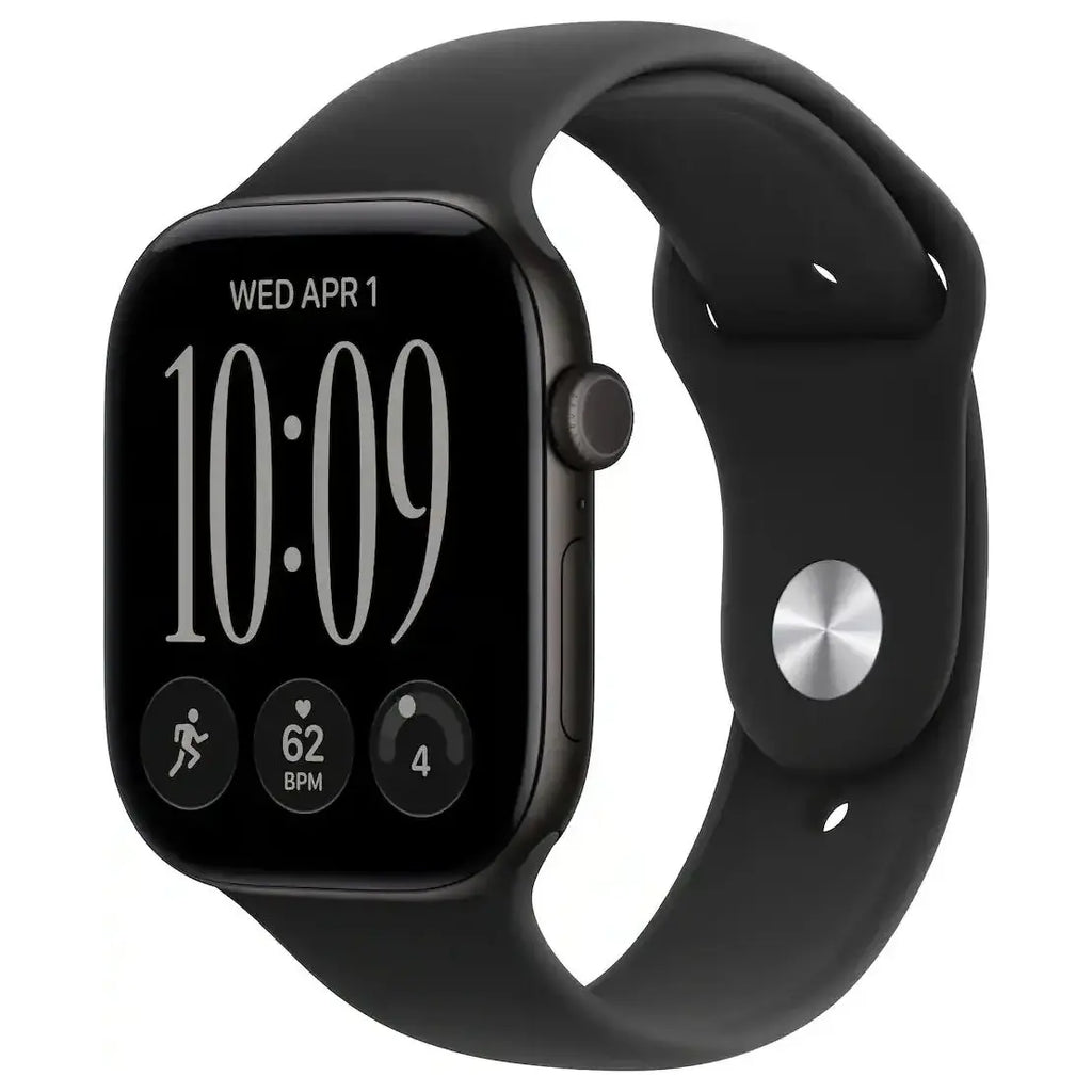 Apple Watch Series 12 (GPS) 46mm OLED LTPO Display, 64GB Storage, Aluminum Case with Sand Sport Band, Dark Bronze, Light Gold, Black, Space Gray