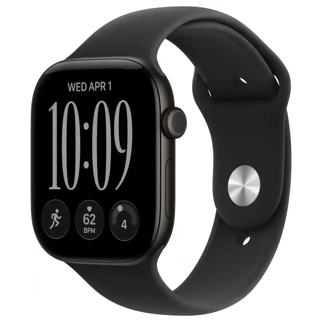 Apple Watch Series 12 (GPS) 46mm OLED LTPO Display, 64GB Storage, Aluminum Case with Sand Sport Band, Dark Bronze, Light Gold, Black, Space Gray