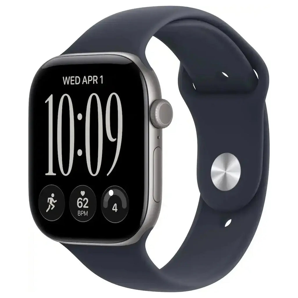 Apple Watch Series 12 (GPS) 46mm OLED LTPO Display, 64GB Storage, Aluminum Case with Sand Sport Band, Dark Bronze, Light Gold, Black, Space Gray