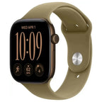 Apple Watch Series 12 (GPS) 46mm OLED LTPO Display, 64GB Storage, Aluminum Case with Sand Sport Band, Dark Bronze, Light Gold, Black, Space Gray