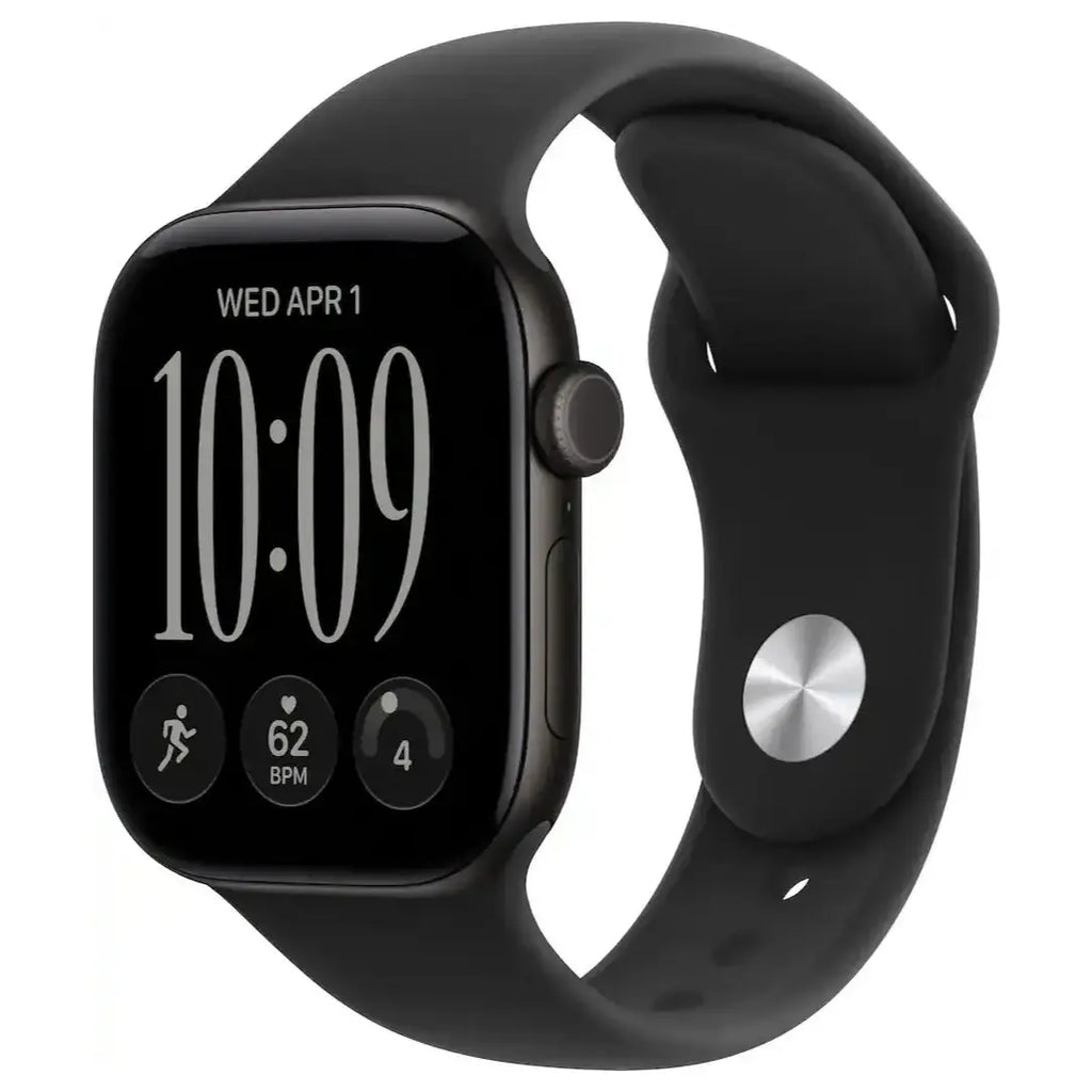 Apple Apple Watch Series 12 (GPS) 42mm, 64GB Storage, Water and Dust Resistant, Sand Sport Band, Dark Bronze Light Gold Black Space Gray