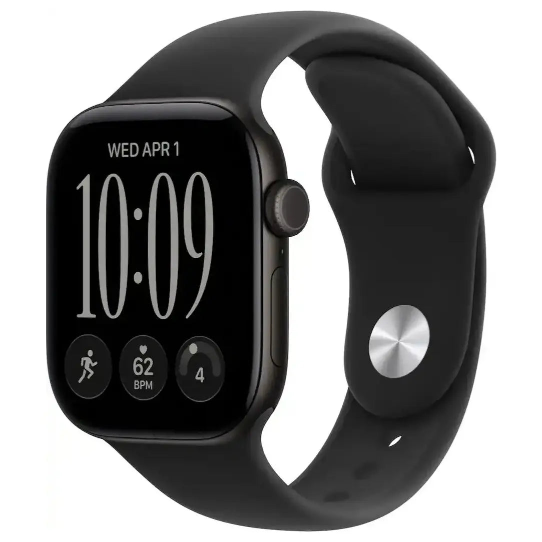 Apple Apple Watch Series 12 (GPS) 42mm, 64GB Storage, Water and Dust Resistant, Sand Sport Band, Dark Bronze Light Gold Black Space Gray