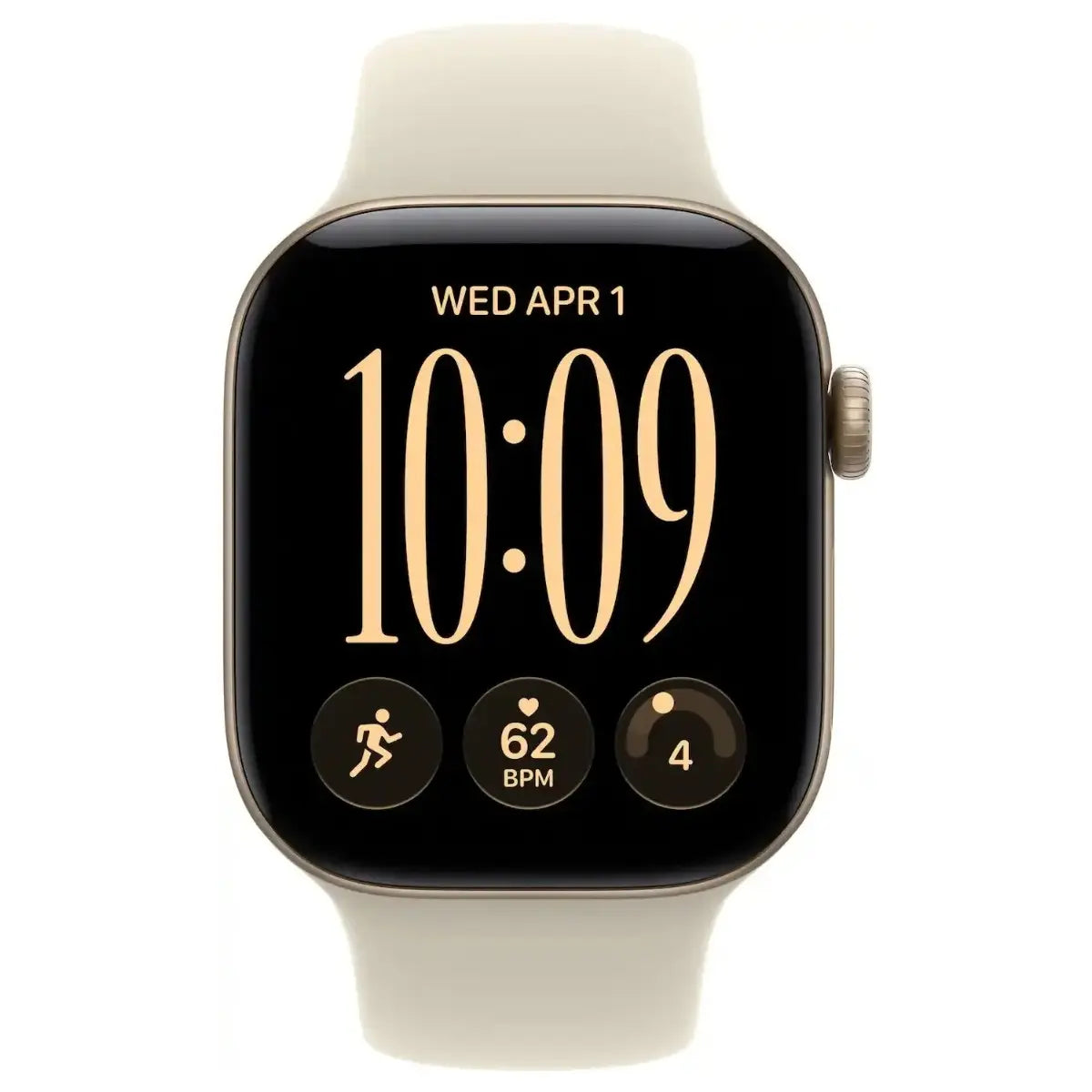 Apple Apple Watch Series 12 (GPS) 42mm, 64GB Storage, Water and Dust Resistant, Sand Sport Band, Dark Bronze Light Gold Black Space Gray