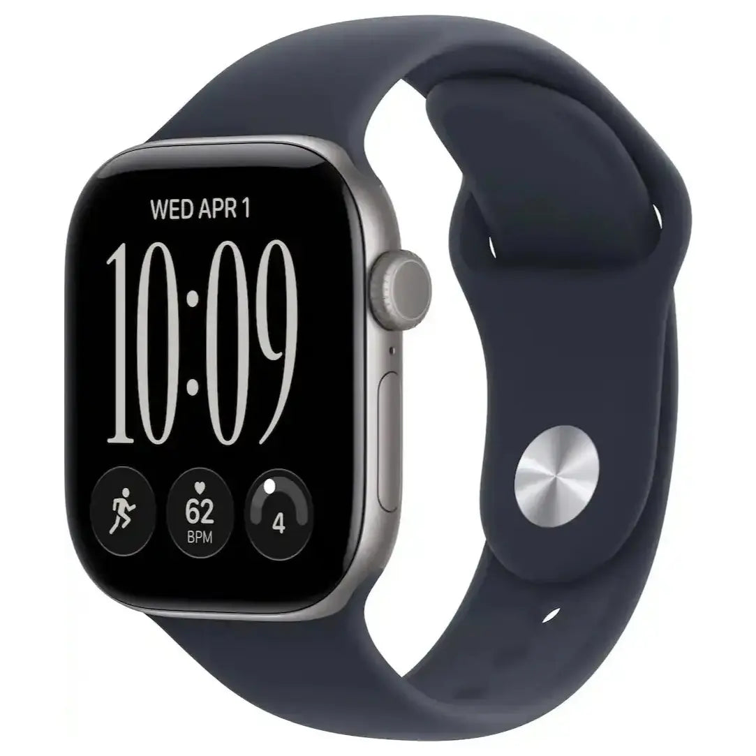 Apple Apple Watch Series 12 (GPS) 42mm, 64GB Storage, Water and Dust Resistant, Sand Sport Band, Dark Bronze Light Gold Black Space Gray