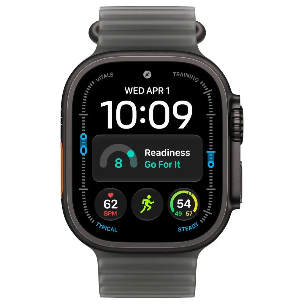 Apple Watch Ultra 4, GPS + Cellular, 49mm Titanium Case, 64GB Storage, Ocean Band, Natural Black