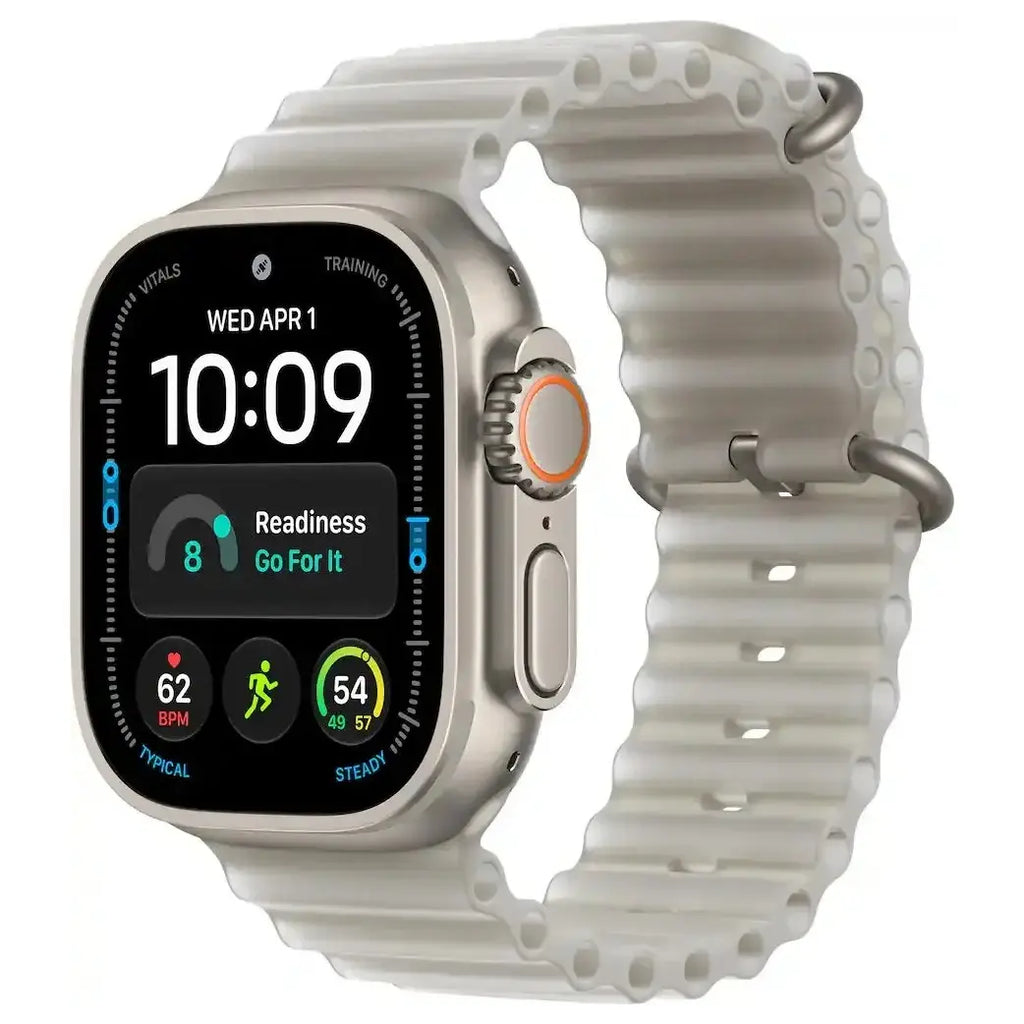 Apple Watch Ultra 4, GPS + Cellular, 49mm Titanium Case, 64GB Storage, Ocean Band, Natural Black