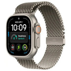 Apple Apple Watch Ultra 4, GPS + Cellular, 49mm, 64GB Storage, Titanium Case with Natural Titanium Milanese Loop - Natural
