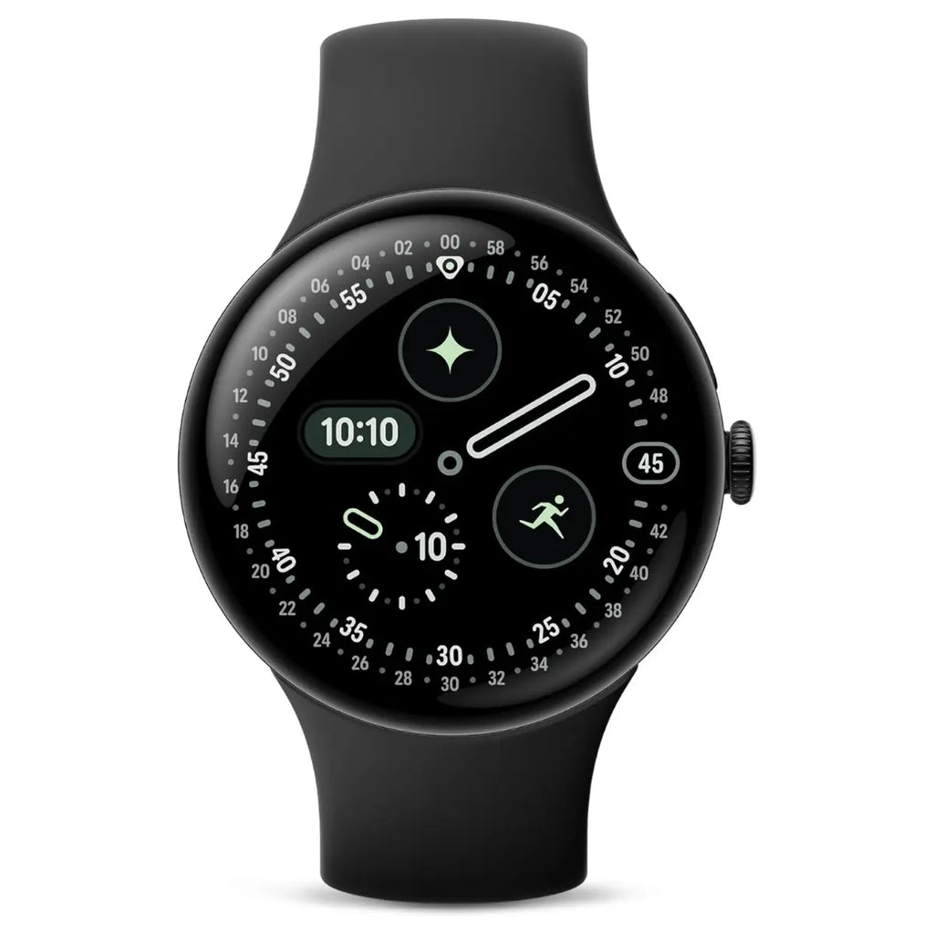 Google Pixel Watch 4 Smartwatch, 41mm Actua 360 Domed Display, 32GB Storage, LTE, Matte Black Case