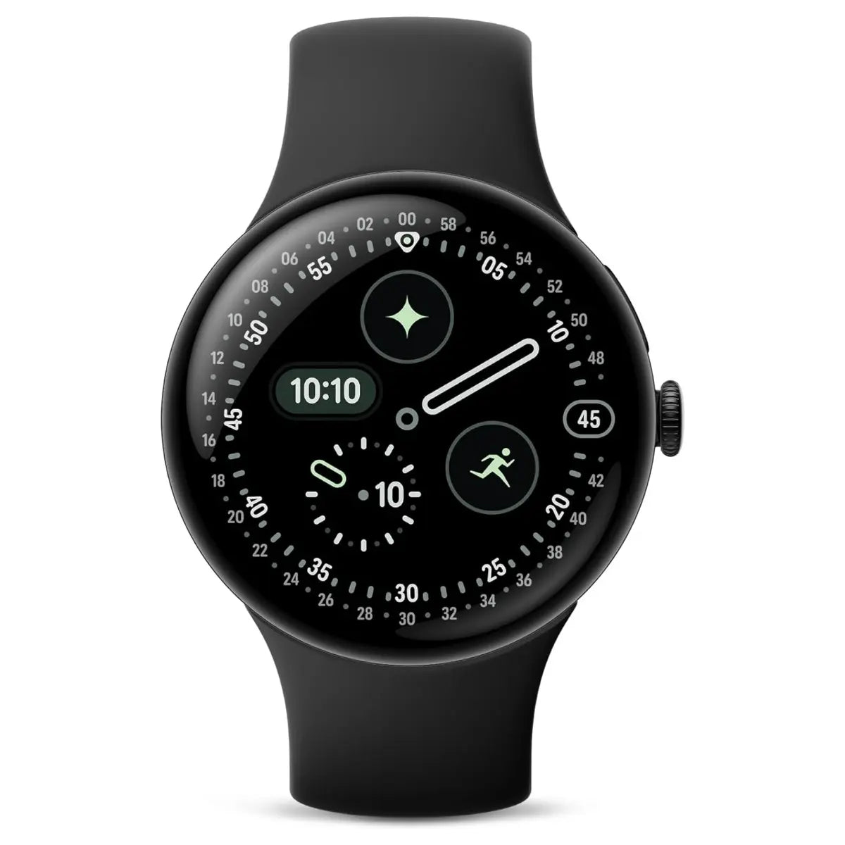 Google Pixel Watch 4 Smartwatch, 41mm Actua 360 Domed Display, 32GB Storage, LTE, Matte Black Case