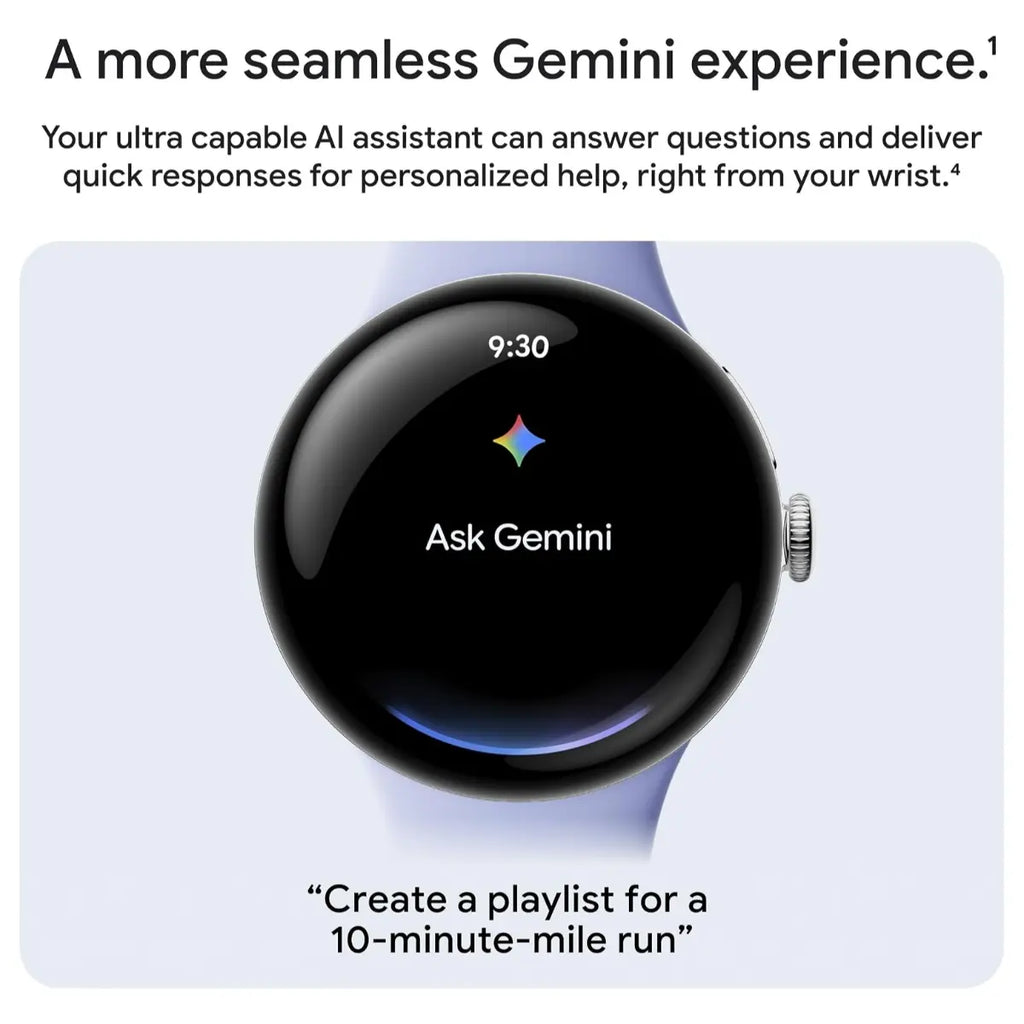 Google Pixel Watch 4 Smartwatch, 41mm Actua 360 Domed Display, 32GB Storage, LTE, Matte Black Case