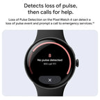 Google Pixel Watch 4 Smartwatch, 41mm Actua 360 Domed Display, 32GB Storage, LTE, Matte Black Case