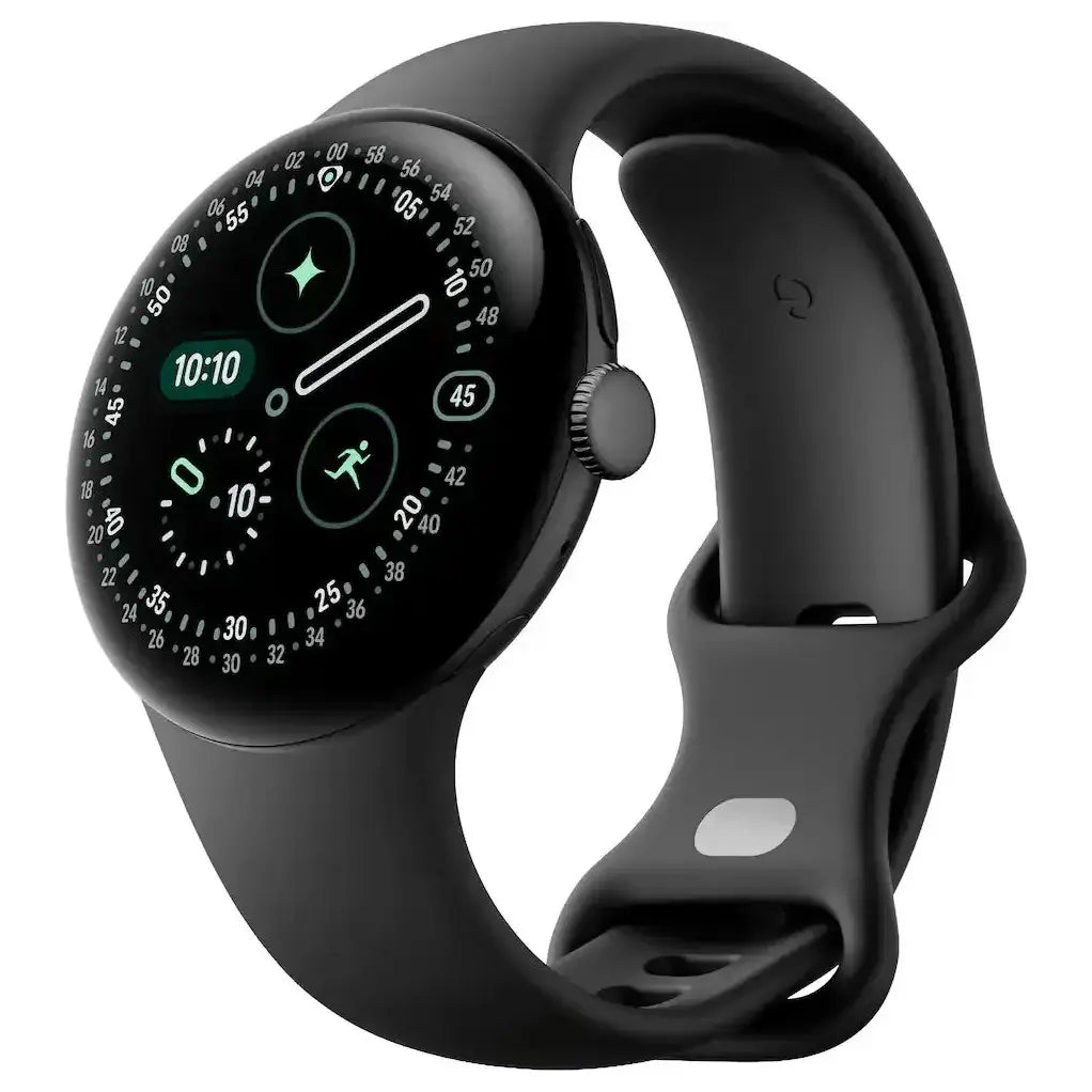 Google Pixel Watch 4 Smartwatch, 41mm Actua 360 Domed Display, 32GB Storage, LTE, Matte Black Case