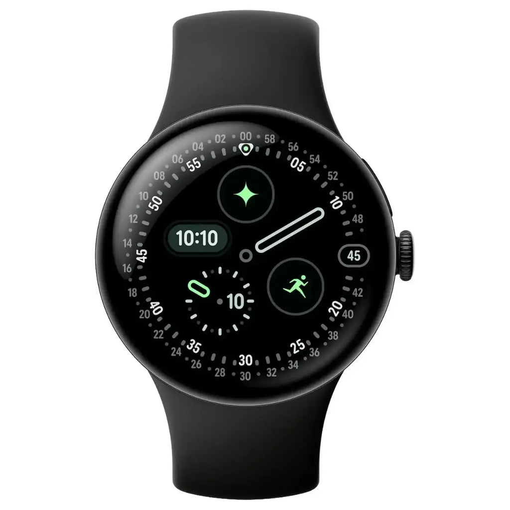 Google Pixel Watch 4 Smartwatch, 41mm Actua 360 Domed Display, 32GB Storage, LTE, Matte Black Case