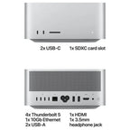 Apple Mac Studio M5 Max, 18-Core CPU, 36GB Unified RAM 512GB SSD, 32-Core GPU 16-Core Neural Engine, Wi-Fi 7 Bluetooth 6, macOS, MHL64