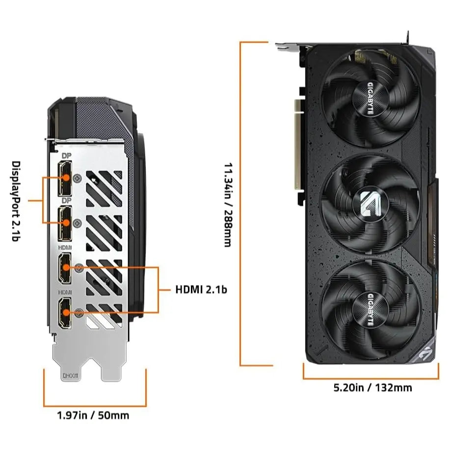 GIGABYTE Gaming Radeon RX 9070 GRE Graphics Card, 12GB GDDR6 192bit, PCI Express 5.0, WINDFORCE Cooling, RGB Lighting, Dual BIOS, GV-R907GREGAMING OC-12GD