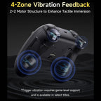 EasySMX X05Pro Wireless PC Gaming Controller with Smart Charging Dock, Hall Effect Joysticks, 1000Hz Polling, Dual-Stage Linear Triggers, PC Android iOS Switch Compatible, Black