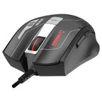 Bloody ES8 Esports Gaming Mouse, 6000 CPI, 7 Programmable Buttons, 1000 Hz Report Rate, 1 ms Key Response, Sports Black