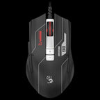 Bloody ES8 Esports Gaming Mouse, 6000 CPI, 7 Programmable Buttons, 1000 Hz Report Rate, 1 ms Key Response, Sports Black