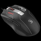 Bloody ES8 Esports Gaming Mouse, 6000 CPI, 7 Programmable Buttons, 1000 Hz Report Rate, 1 ms Key Response, Sports Black