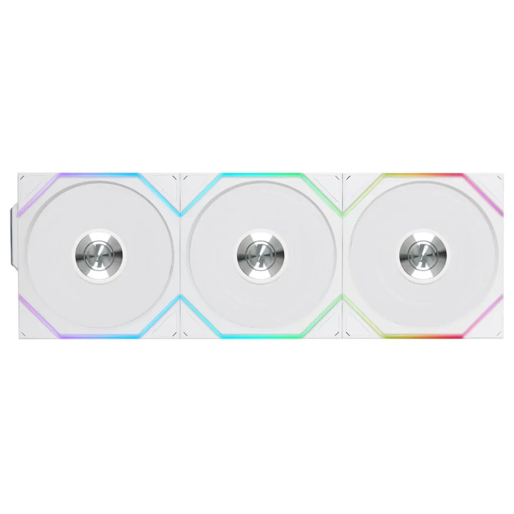 Lian Li UNI Fan TL Wireless 120 Triple Pack, 2.4GHz Wireless Control, ARGB Fan, Infinity Mirror, Daisy-Chain Design, Controller Included and Required, White 12TL1W3W
