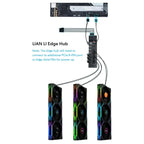 Lian Li UNI Fan TL Wireless 120 Triple Pack, 2.4GHz Wireless Control, ARGB Fan, Infinity Mirror, Daisy-Chain Design, Controller Included and Required, White 12TL1W3W