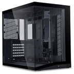 Lian Li O11D Mini V2 Compact ATX Mid-Tower PC Case, Pillar-Less Tempered Glass, Adjustable I-O, GPU Anti-Sag Brackets, Black