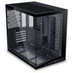 Lian Li O11D Mini V2 Compact ATX Mid-Tower PC Case, Pillar-Less Tempered Glass, Adjustable I-O, GPU Anti-Sag Brackets, Black