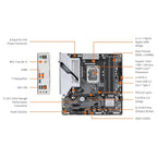 GIGABYTE B760M Gaming Plus WiFi DDR4 Motherboard, LGA 1700, Intel B760, M-ATX, 2x M.2 PCIe 4.0, Front USB 3.2 Gen 1 Type-C, 6GbE LAN, Q-Flash Plus, EZ-Latch