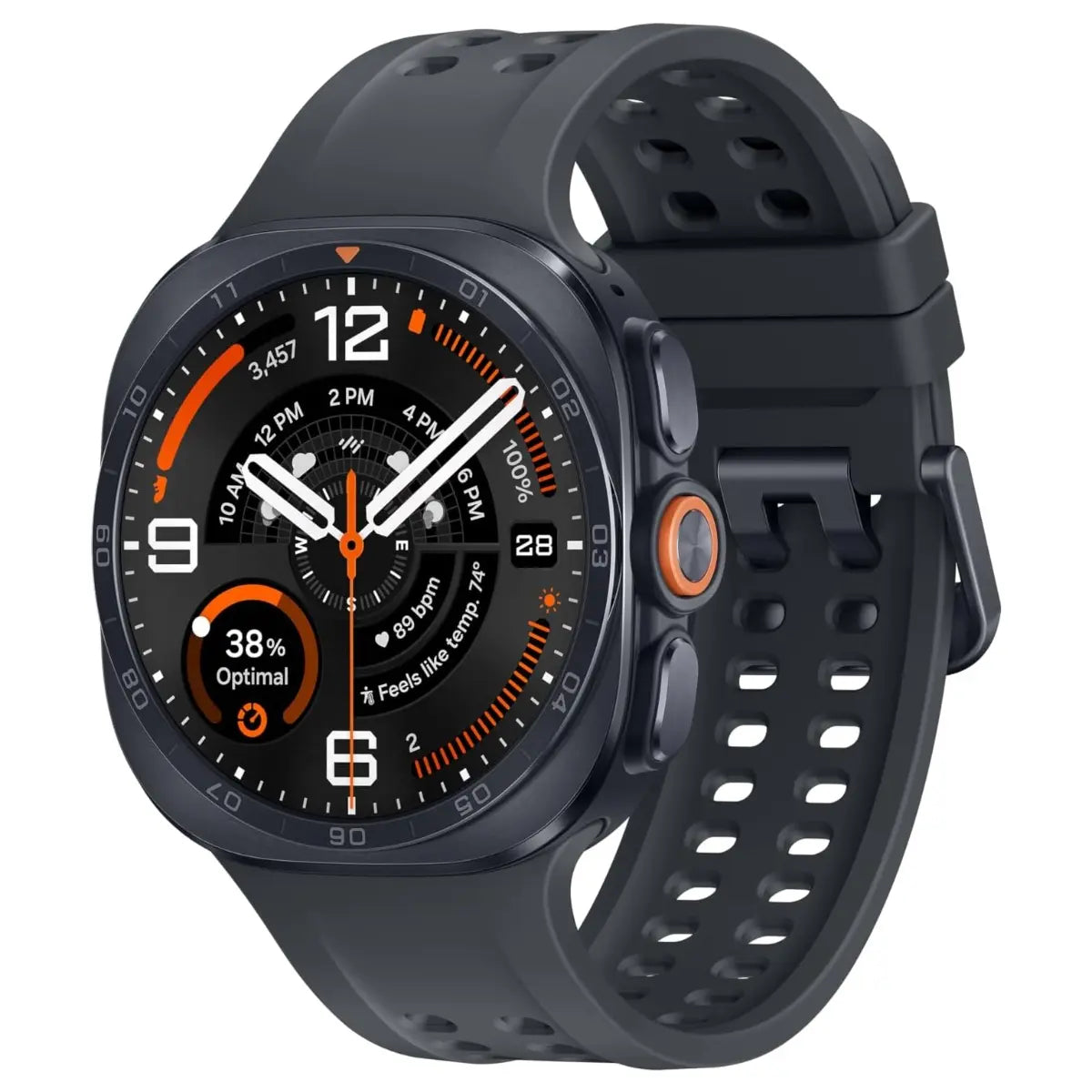 Samsung Galaxy Watch Ultra2 47mm Smartwatch, Rugged Design, AI Assistant, Advanced Sleep and Running Coach, Dive-Rated, Heart Rate Tracking, Titanium Gray