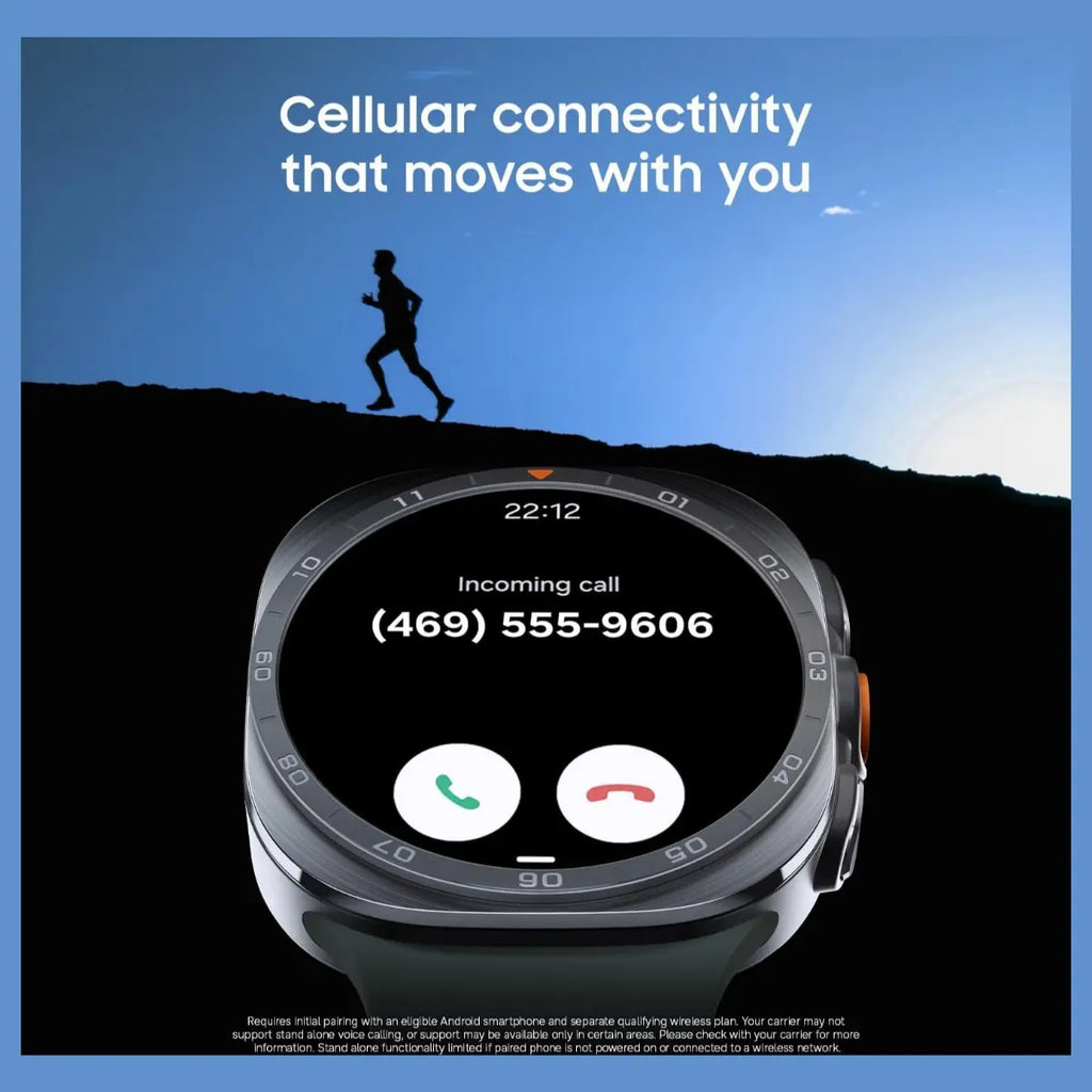 Samsung Galaxy Watch Ultra2 47mm Smartwatch, Rugged Design, AI Assistant, Advanced Sleep and Running Coach, Dive-Rated, Heart Rate Tracking, Titanium Gray