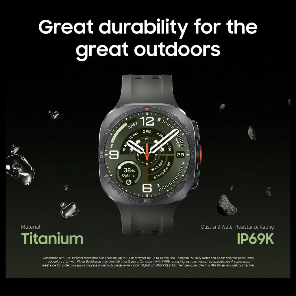 Samsung Galaxy Watch Ultra2 47mm Smartwatch, Rugged Design, AI Assistant, Advanced Sleep and Running Coach, Dive-Rated, Heart Rate Tracking, Titanium Gray