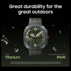 Samsung Galaxy Watch Ultra2 47mm Smartwatch, Rugged Design, AI Assistant, Advanced Sleep and Running Coach, Dive-Rated, Heart Rate Tracking, Titanium Gray
