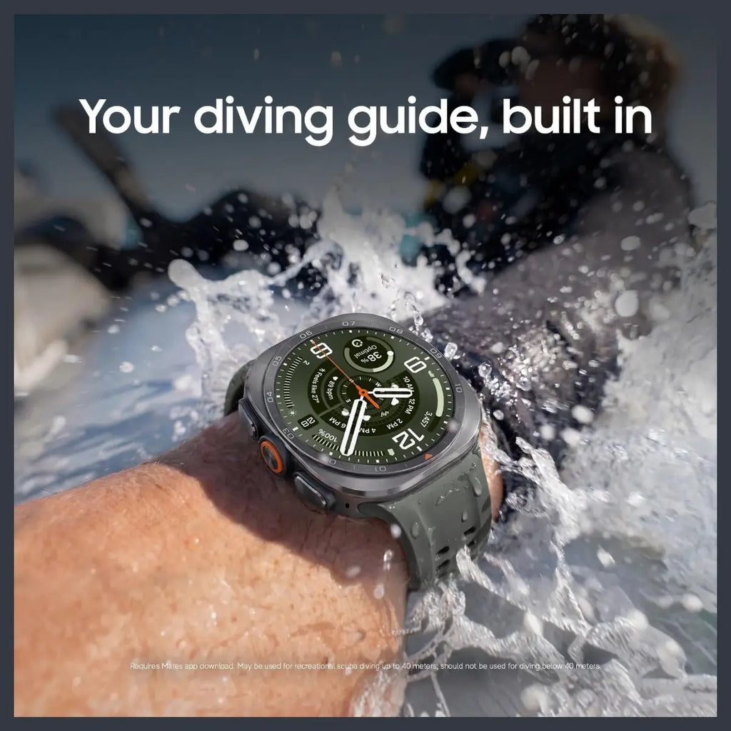 Samsung Galaxy Watch Ultra2 47mm Smartwatch, Rugged Design, AI Assistant, Advanced Sleep and Running Coach, Dive-Rated, Heart Rate Tracking, Titanium Gray