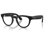RayBan Meta Headliner Gen 2 Smart Glasses with Meta AI, Low Bridge Fit, 12MP Ultra-Wide Camera, 3K Ultra HD Video, 32GB Flash Storage, Open-Ear Audio, 50 Size, Matte Black