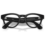 RayBan Meta Headliner Gen 2 Smart Glasses with Meta AI, Low Bridge Fit, 12MP Ultra-Wide Camera, 3K Ultra HD Video, 32GB Flash Storage, Open-Ear Audio, 50 Size, Matte Black
